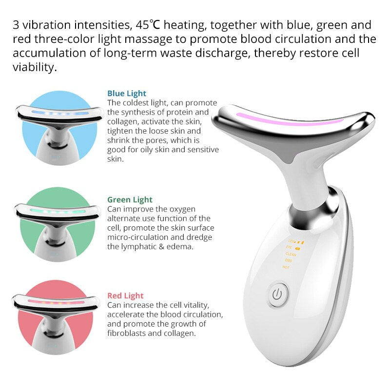 Microcurrent LED Facelifting Device